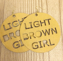 Load image into Gallery viewer, Light, Caramel, Dark Brown Girl Earrings