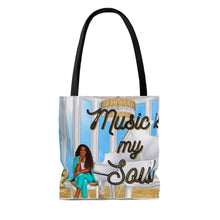 Load image into Gallery viewer, Music is my Soul Tote Bag