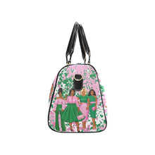 Load image into Gallery viewer, Pink and Pearls Ladies Waterproof Travel Bag
