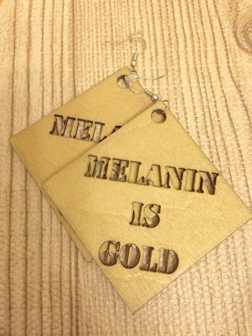 Melanin is Gold Earrings