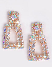 Load image into Gallery viewer, Squared Rhinestone Earrings
